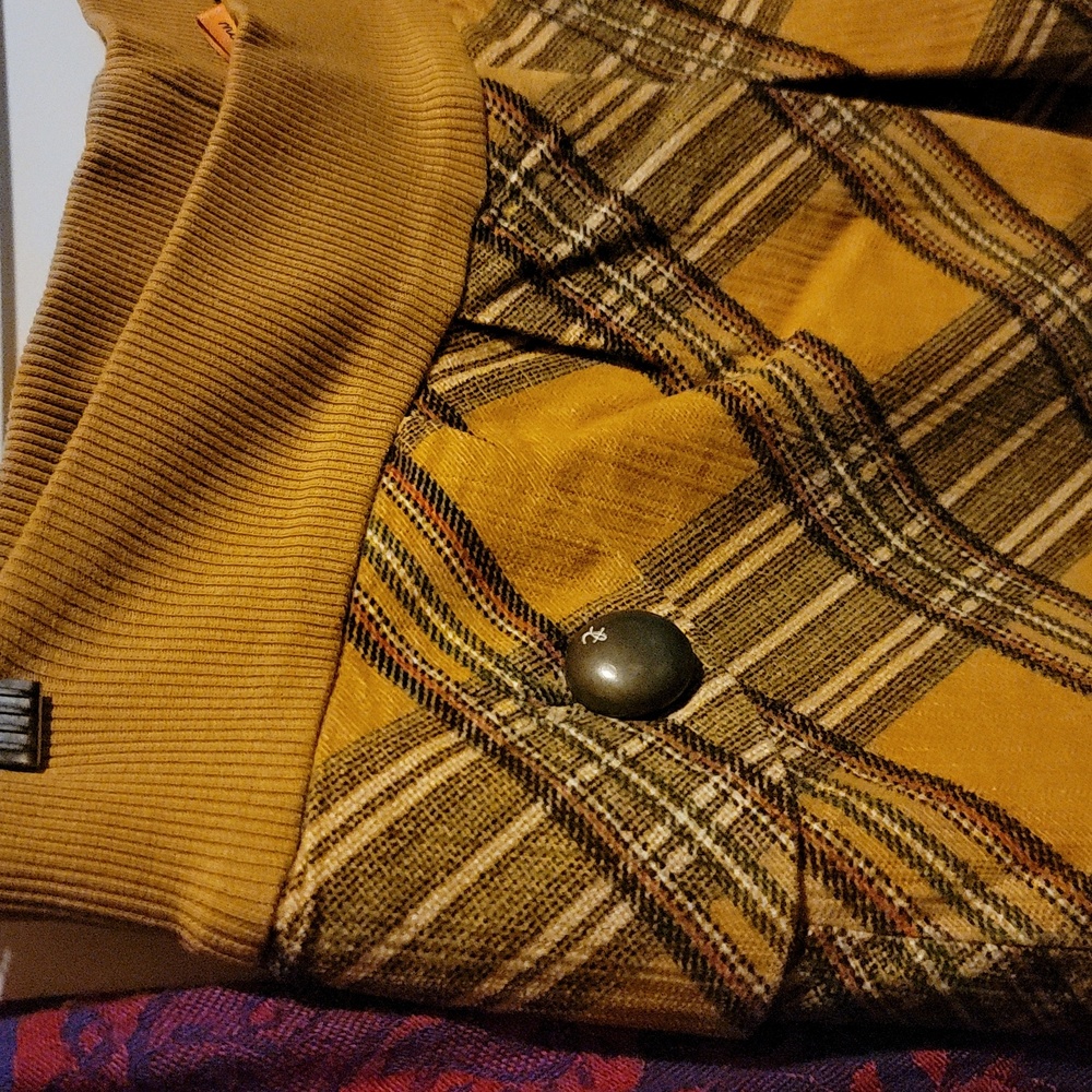 Plaid Corduroy Skirt with Pockets - Picture 4 of 14